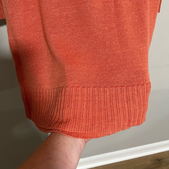 Eileen Fisher Organic Linen Oversized Crew Neck Tunic Sweater Size XS - Picture 5 of 10